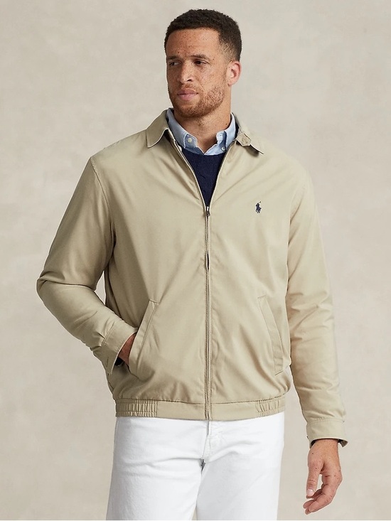Polo Ralph Lauren Other - Vintage Polo Ralph Lauren Harrington Jacket Khaki Bi-Swing Windbreaker Large